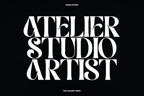 The Gillery - Modern Serif Typeface Font Zane Studio55 