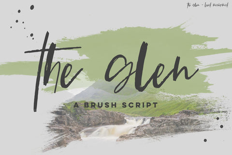 The Glen Brush Script Font Beck McCormick 