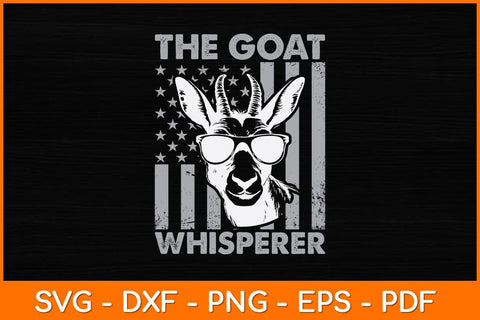 The Goat Whisperer USA Flag Svg Design SVG artprintfile 