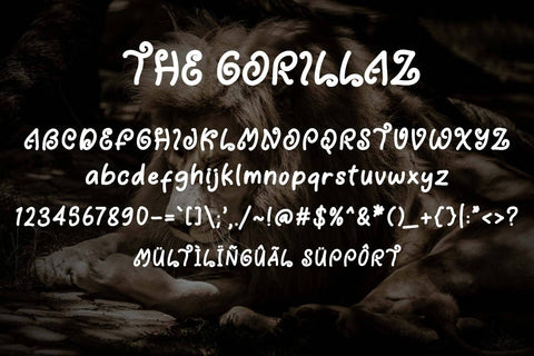The Gorillaz Font Prasetya Letter 