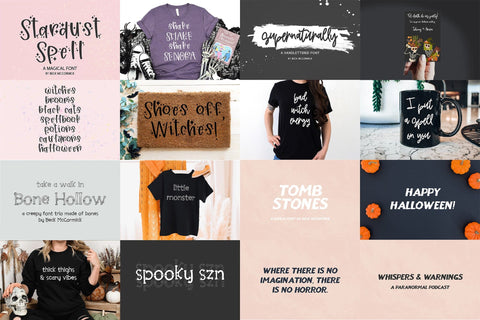 The Halloween Font Bundle Font Beck McCormick 