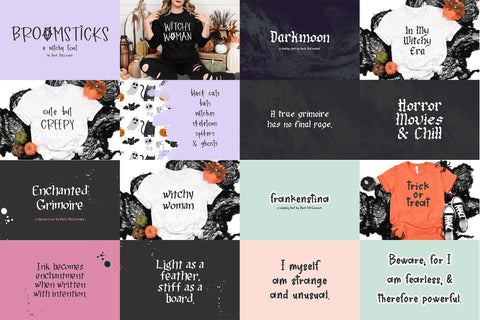 The Halloween Font Bundle Font Beck McCormick 