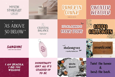 The Halloween Font Bundle Font Beck McCormick 