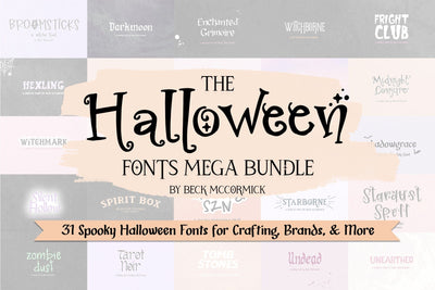 The Halloween Font Bundle Font Beck McCormick 