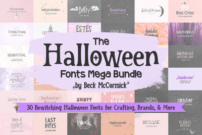 The Halloween Font Bundle, Volume 2 Font Beck McCormick 