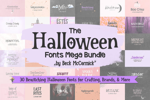 The Halloween Font Bundle, Volume 2 Font Beck McCormick 