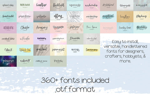 The Handlettered Font Bundle Font Beck McCormick 