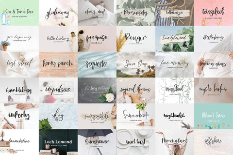 The Handlettered Font Bundle Font Beck McCormick 