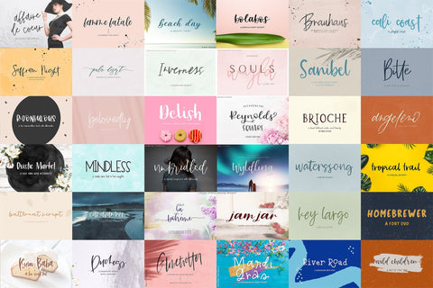 The Handlettered Font Bundle Font Beck McCormick 
