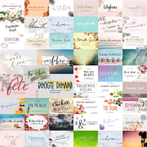 The Handlettered Font Bundle Font Beck McCormick 