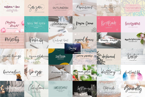 The Handlettered Font Bundle Font Beck McCormick 