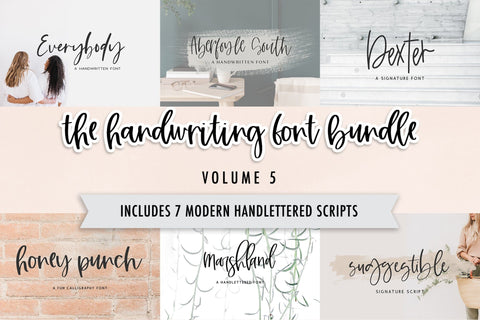 The Handwriting Font Bundle, Volume 5 Font Beck McCormick 
