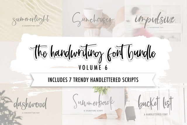 The Handwriting Font Bundle, Volume 6 Font Beck McCormick 