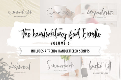 The Handwriting Font Bundle, Volume 6 Font Beck McCormick 
