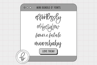 The Handwriting Font Mini Bundle Font Beck McCormick 