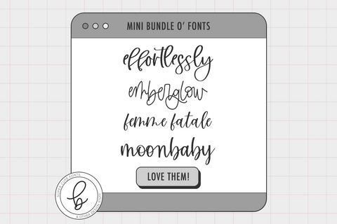 The Handwriting Font Mini Bundle Font Beck McCormick 