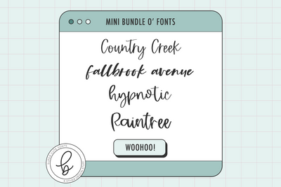 The Handwriting Script Font Mini Bundle Font Beck McCormick 