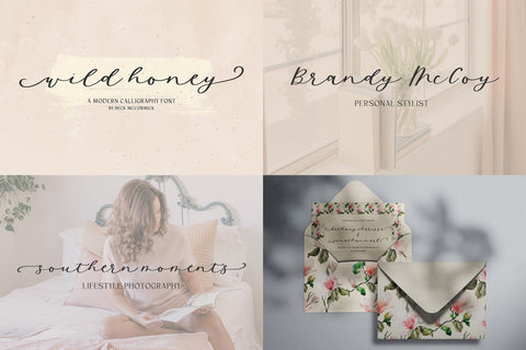 The Honey Font Mini Bundle Font Beck McCormick 