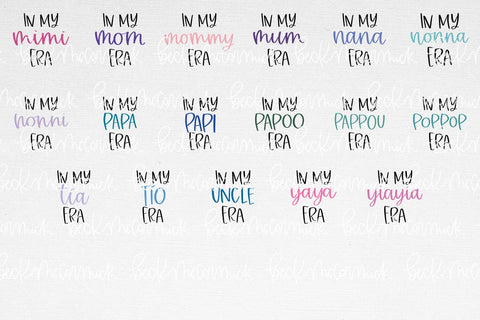 The In My ... Era Family SVG Bundle SVG Beck McCormick 