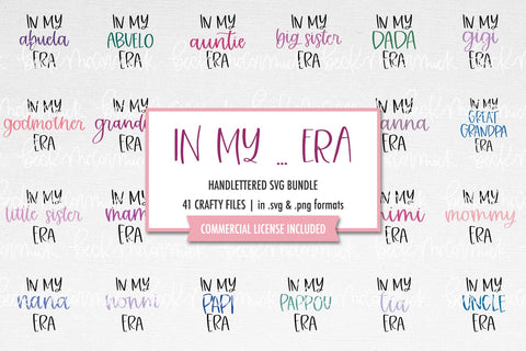 The In My ... Era Family SVG Bundle SVG Beck McCormick 