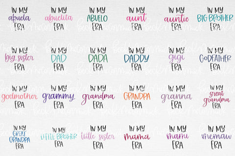 The In My ... Era Family SVG Bundle SVG Beck McCormick 