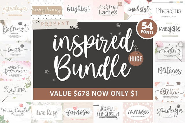 The Inspired Huge Bundle Font Youngtype 