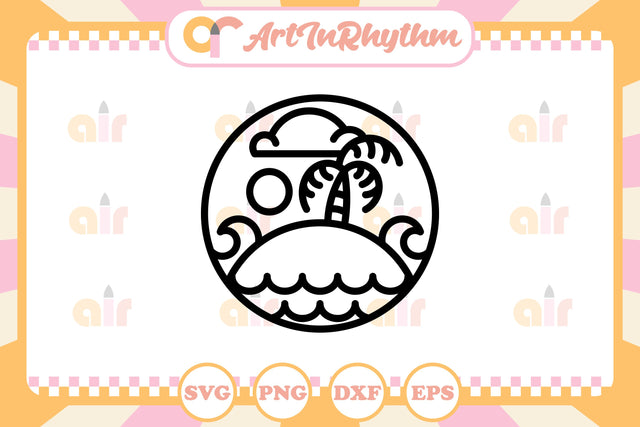 The Island Line Art Logo SVG Artinrhythm shop 