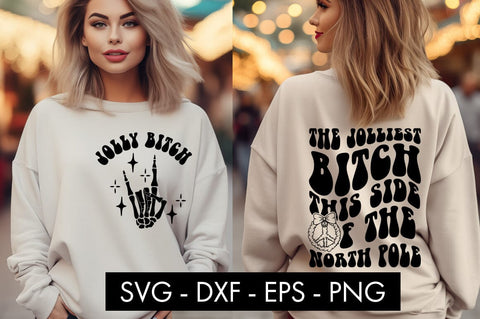 The Jolliest Bitch This Side Of The North Pole Funny SVG SVG Freeling Design House 