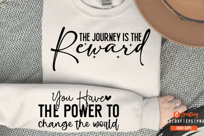 The journey is the reward Sleeve SVG Design SVG Designangry 