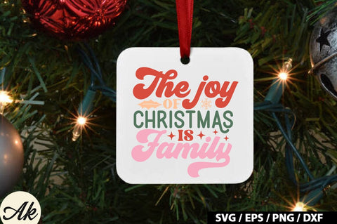 The joy of christmas is family Retro SVG SVG akazaddesign 