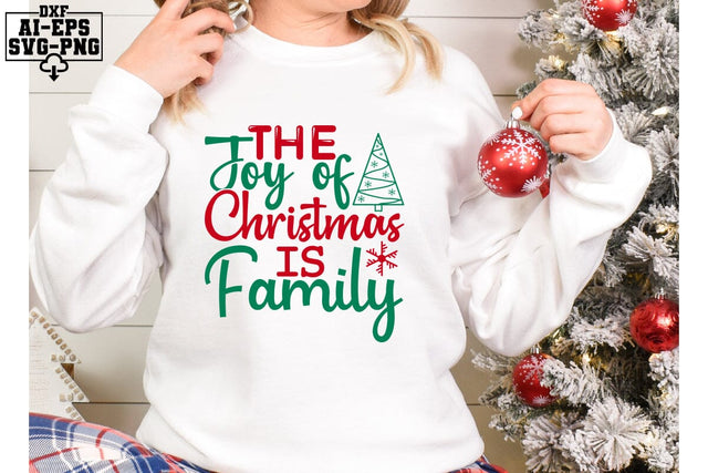 The Joy Of Christmas Is Family Svg Cut Files Creative Art SVG CraftlabSvg55 