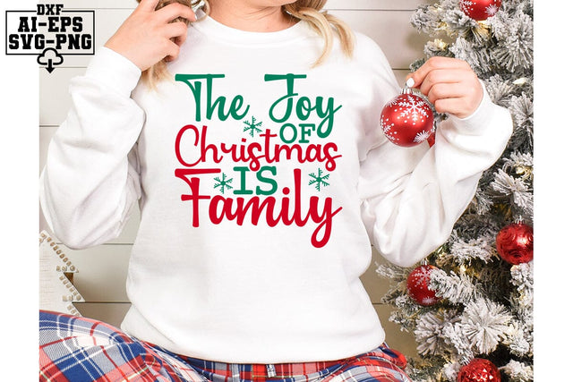 The Joy Of Christmas Is Family Svg Cut Files Creative Art SVG CraftlabSvg55 