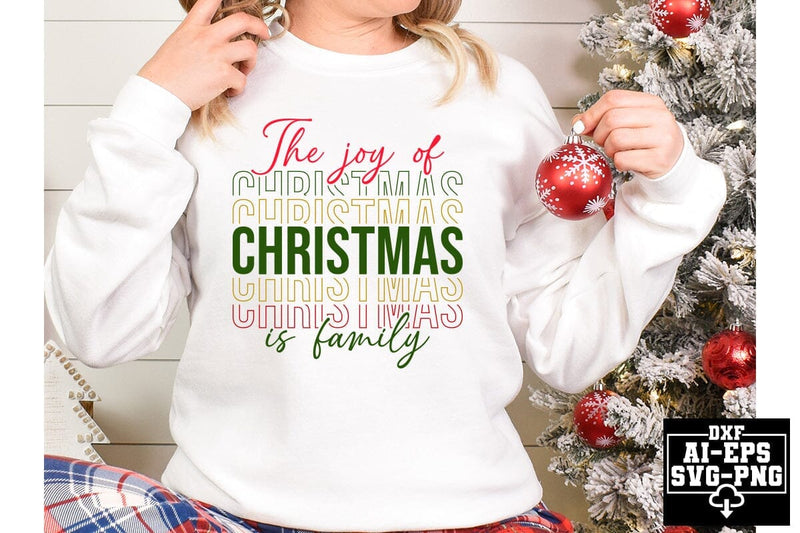 The Joy Of Christmas Is Family Svg Cut Files Creative Art SVG CraftlabSvg55 