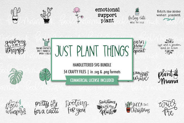 The Just Plant Things SVG Bundle SVG Beck McCormick 