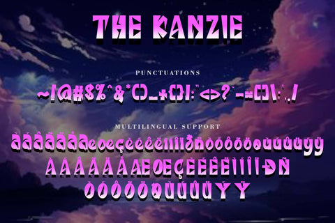 The Kanzie Font Prasetya Letter 