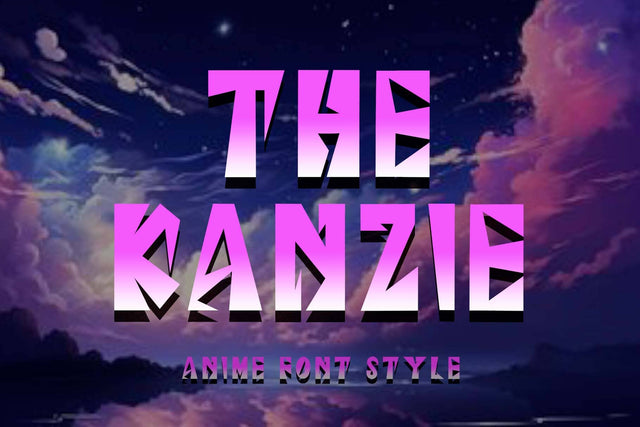 The Kanzie Font Prasetya Letter 