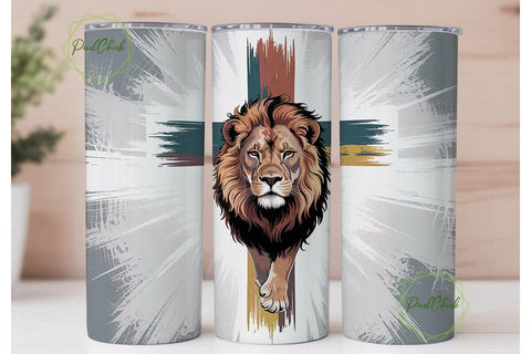 The King Is Coming 20oz Tumbler Wrap Sublimation PixelChick 