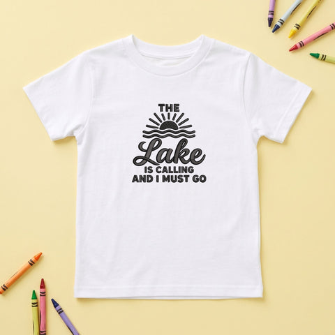 The Lake Is Calling and I Must Go Embroidery Design – Lake Life Sunset Summer Vacation Machine Embroidery File Embroidery/Applique DESIGNS PatternFeed8 