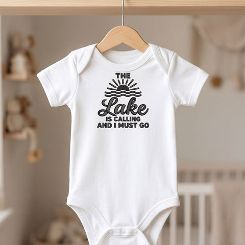 The Lake Is Calling and I Must Go Embroidery Design – Lake Life Sunset Summer Vacation Machine Embroidery File Embroidery/Applique DESIGNS PatternFeed8 