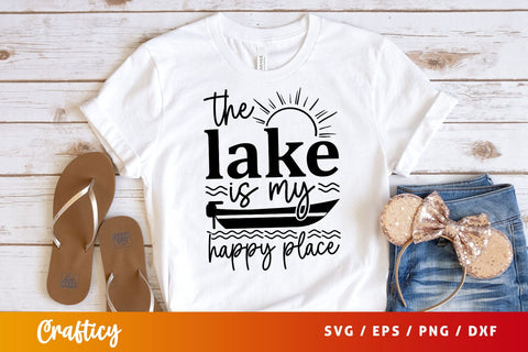 The Lake Is My Happy Place Svg Design SVG Designangry 