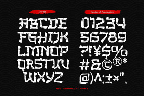 The Last Shuriken - Rough Version Font Arterfak Project 