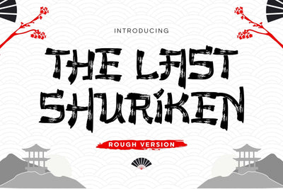 The Last Shuriken - Rough Version Font Arterfak Project 