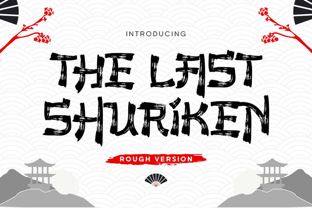 The Last Shuriken - Rough Version Font Arterfak Project 