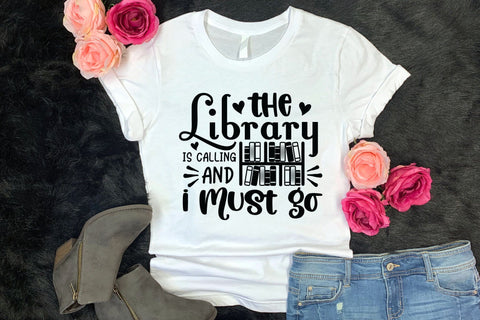 The Library is Calling and I Must Go, Reading Book Lover SVG SVG CraftLabSVG 