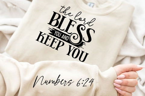 The Lord Bless You And Keep Sleeve SVG Design SVG Regulrcrative 