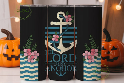 The Lord Is My Anchor 20oz Tumbler Wrap Sublimation PixelChick 