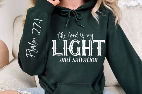 The Lord Is My Light And Sleeve SVG Design SVG Regulrcrative 