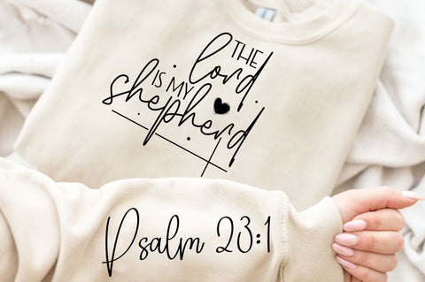 The Lord Is My Shepherd Sleeve SVG Design SVG Regulrcrative 