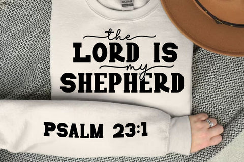 The Lord Is My Shepherd Sleeve SVG Design SVG Regulrcrative 