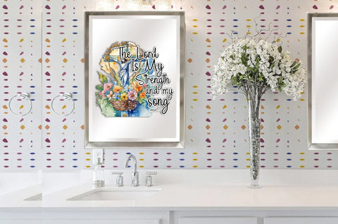 The lord is my strength and my song exodus 15:2 png sublimation design download, Christian png, Faith png, sublimate designs download Sublimation Jagonath Roy 